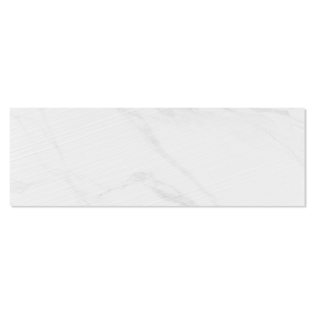 Marmor Veggflis Lincoln Hvit Blank Relieff 30x90 cm